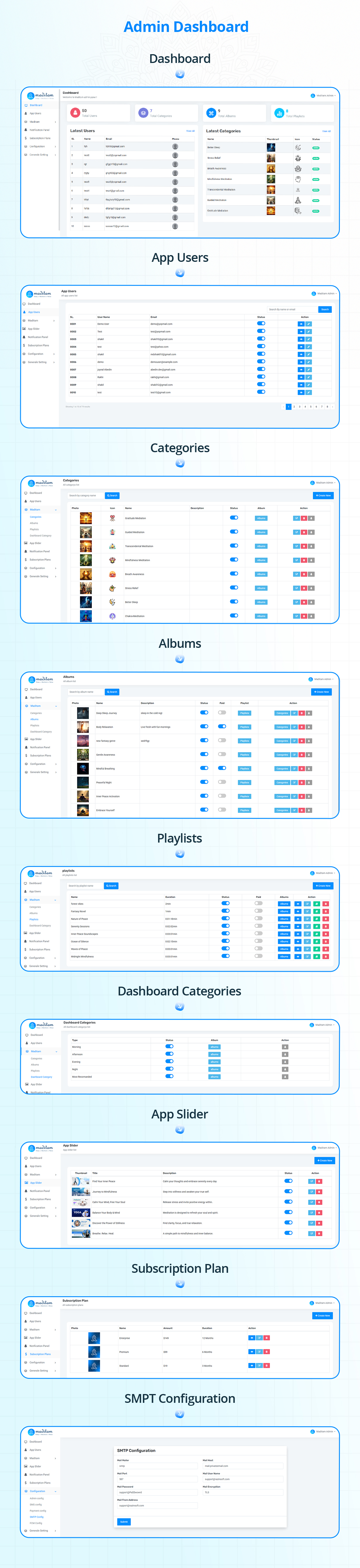 Maditam: Best Meditation App with web admin | Daily Meditations App | Music app with web admin - 6