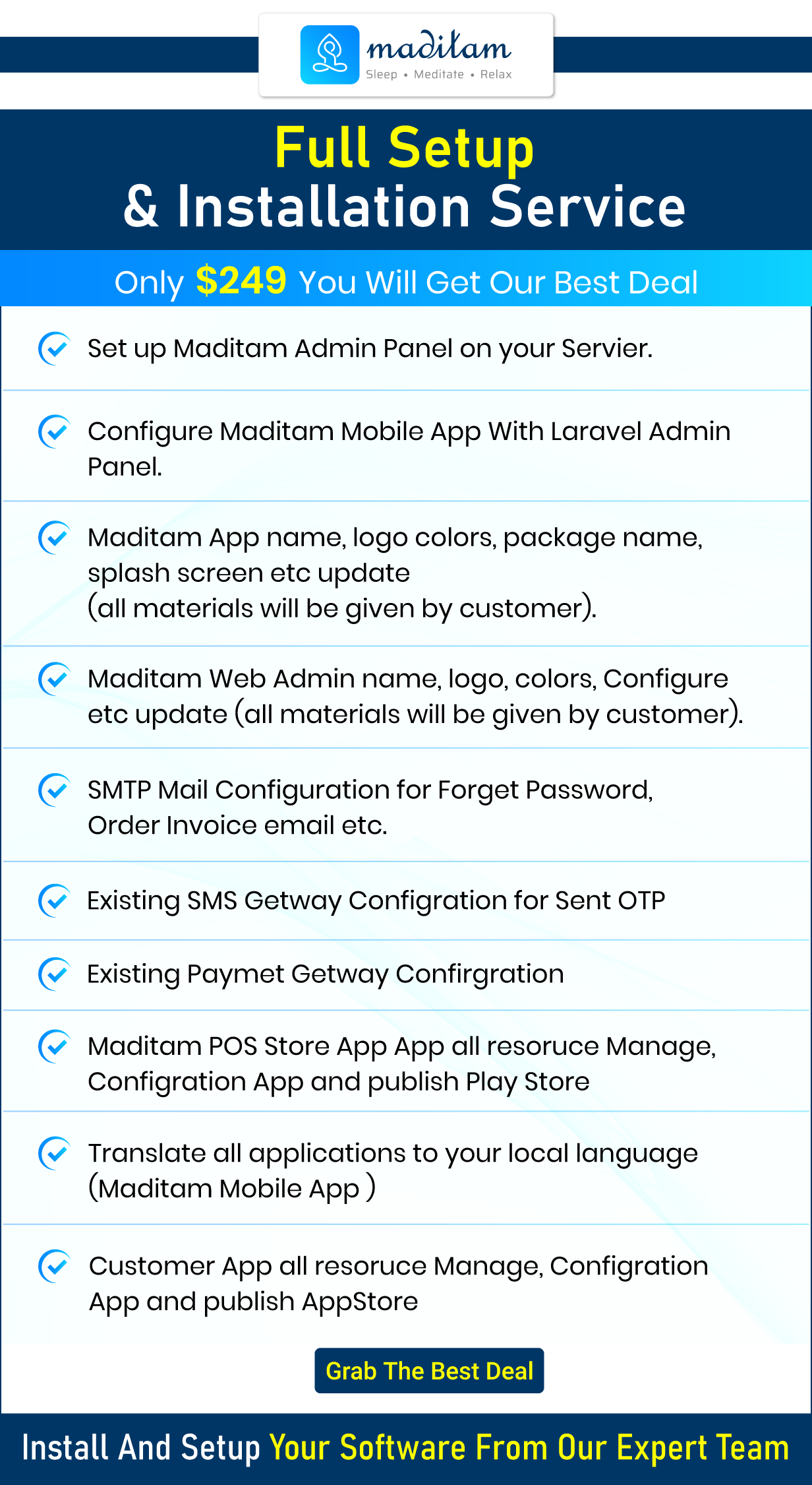 Full setup installation
