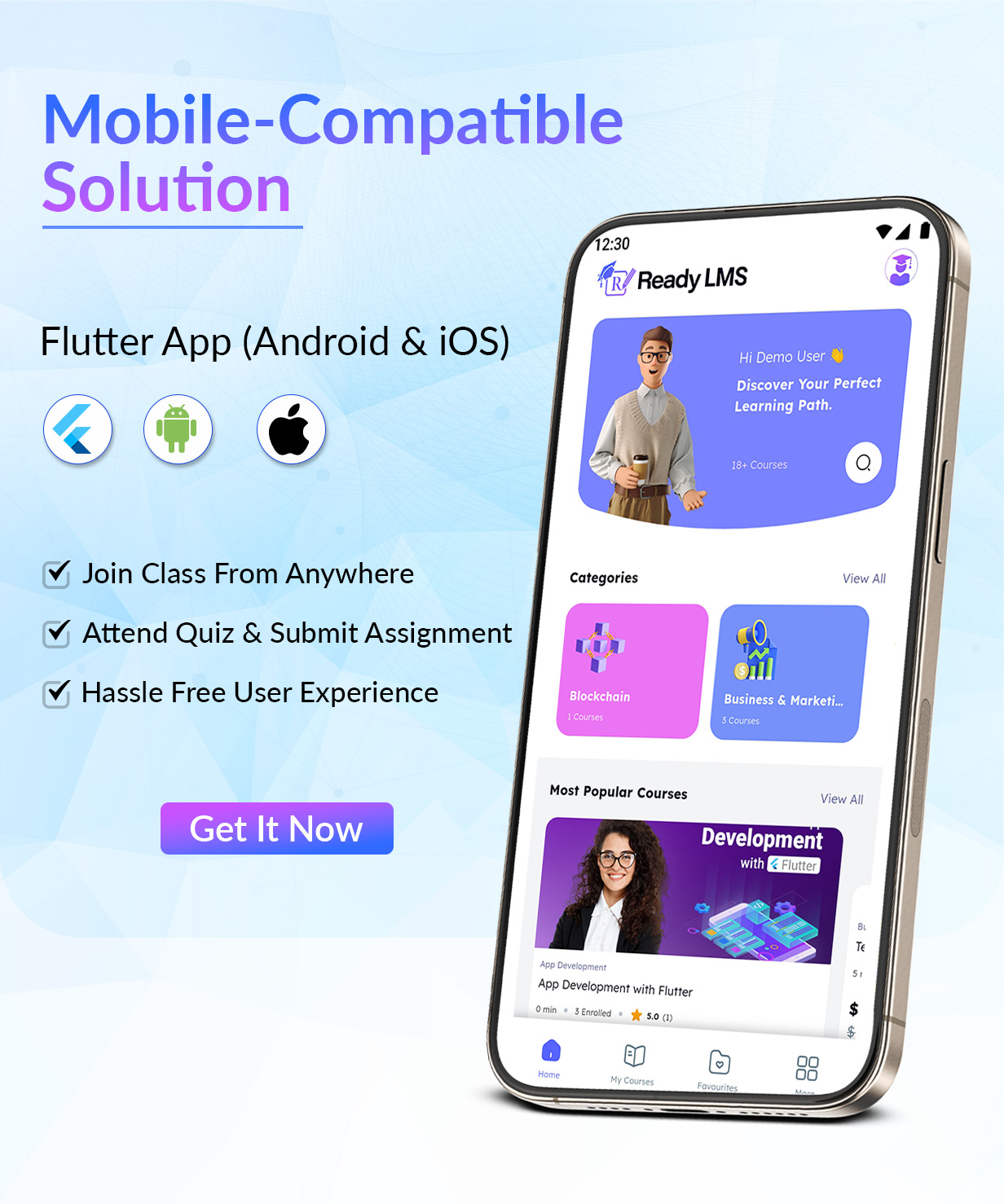Ready LMS - Complete Learning  Management System Websites, Mobile app with Admin panel